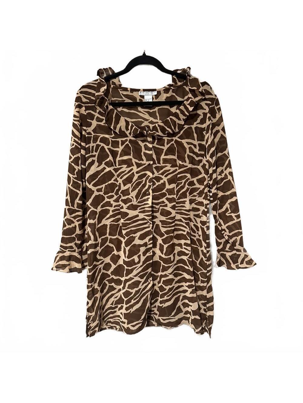 Morgan Taylor sheer intimate Animal Print Chemise